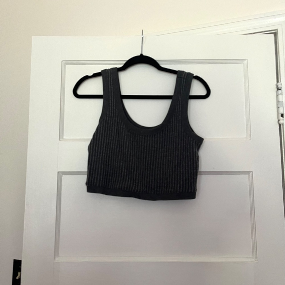UpWest Cozy Up Waffle sports bra/cropped tank, small